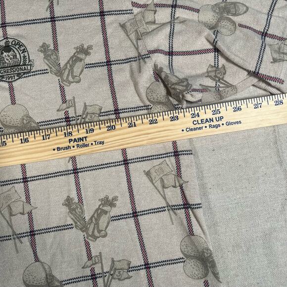 Vintage 90s Rare Izod Club Mens XL Polo All Over Golf Pattern - Picture 5 of 7